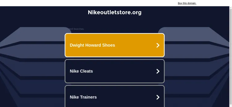 Screenshot Nikeoutletstore.org