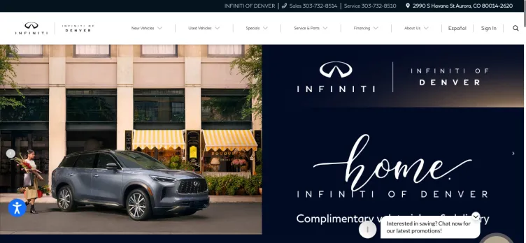 Screenshot Infiniti of Denver