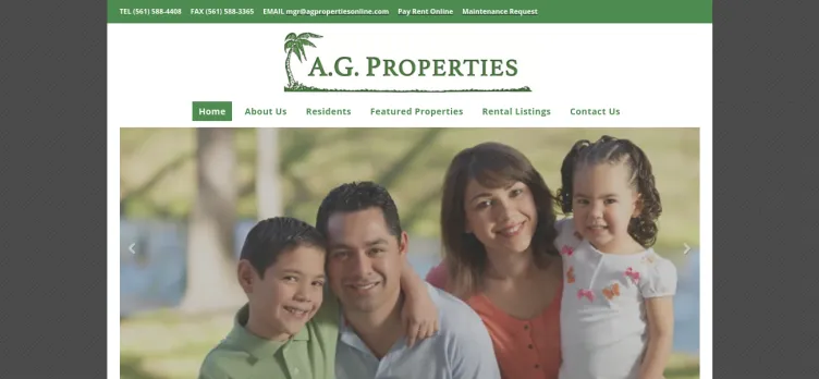 Screenshot A.G. Properties