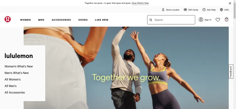 Screenshot Lululemon