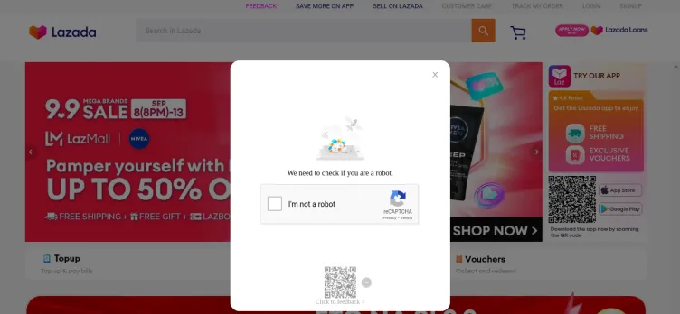 Screenshot Lazada