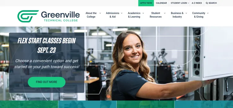 Screenshot Greenville Technical College