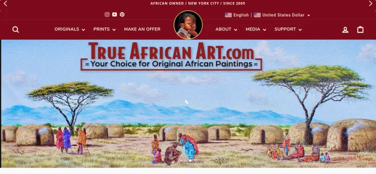 Screenshot True African Art