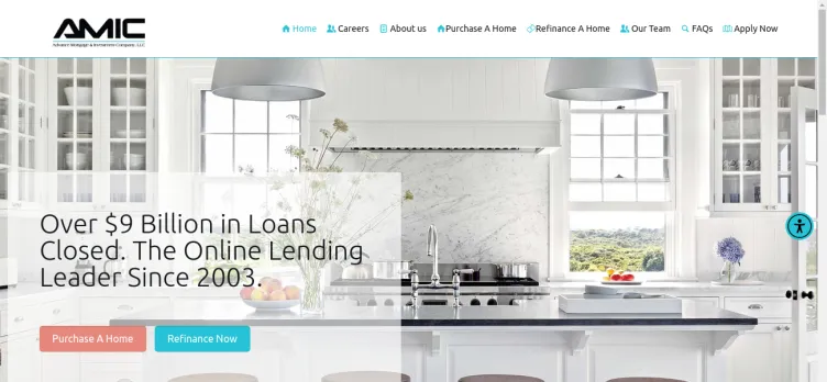 Screenshot Advance Mortgage and Investment Company