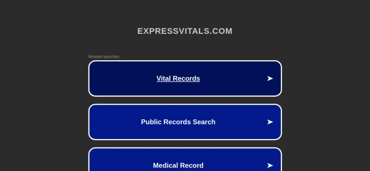 Screenshot Express Vitals