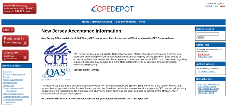 Screenshot CPE Depot