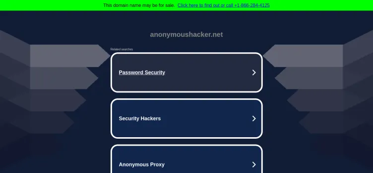 Screenshot Anonymoushacker.net