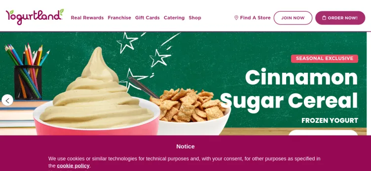 Screenshot Yogurtland