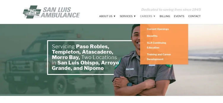 Screenshot San Luis Ambulance Service