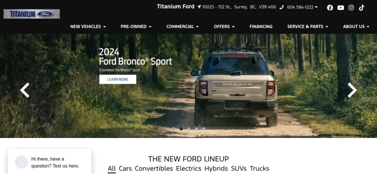 Screenshot Titanium Ford