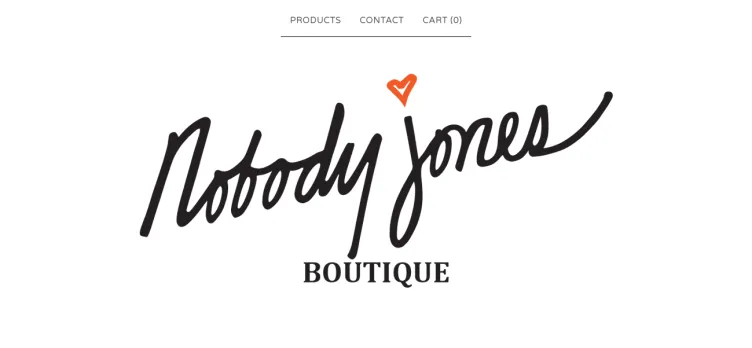 Screenshot Nobody Jones Boutique