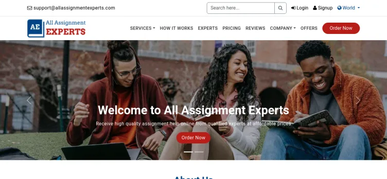 Screenshot All Assignment Experts