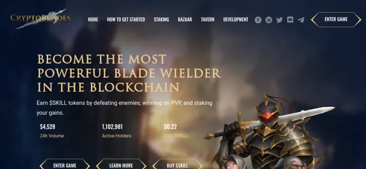 Screenshot Cryptoblades.io