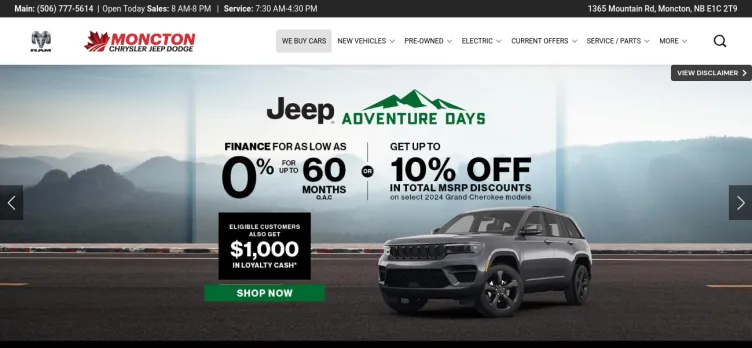 Screenshot Moncton Motors