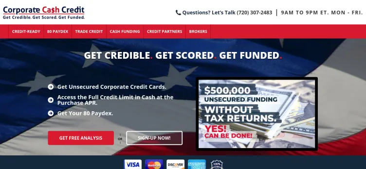 Screenshot CorporateCashCredit