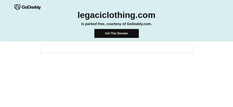 Screenshot Legaci Clothing