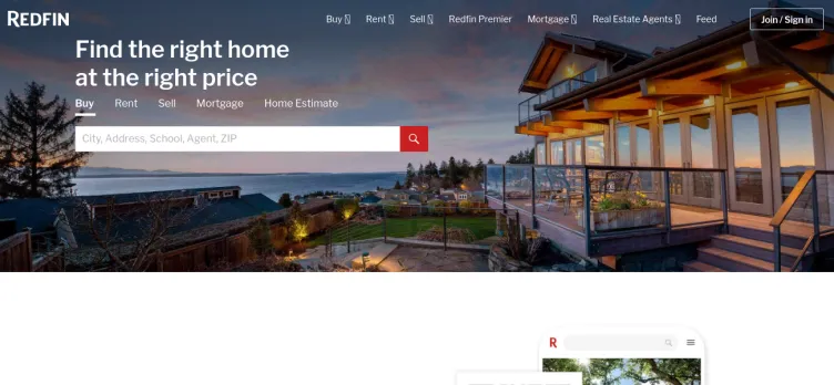 Screenshot Redfin