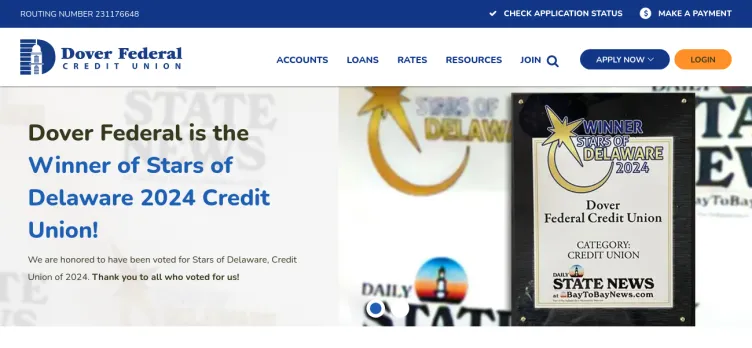 Screenshot Dover Federal Credit Union