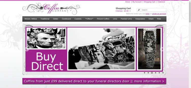 Screenshot The Coffin Company