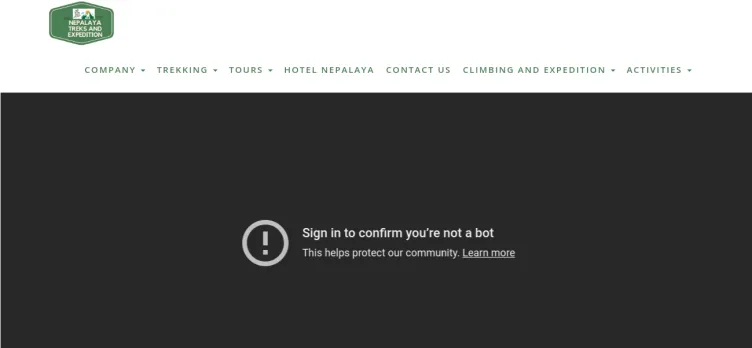 Screenshot Nepalaya Treks and Expedition