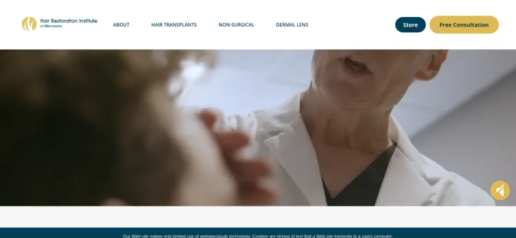 Screenshot Hair Restoration Institute of Minnesota