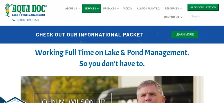 Screenshot Aqua Doc Lake & Pond Management