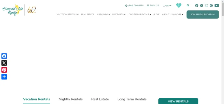 Screenshot Emerald Isle Realty