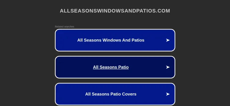 Screenshot All Seasons Windows and Patios