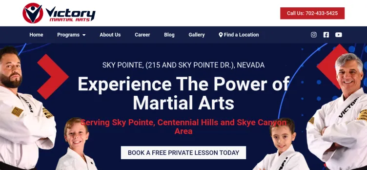 Screenshot Victory Martial Arts Vegas