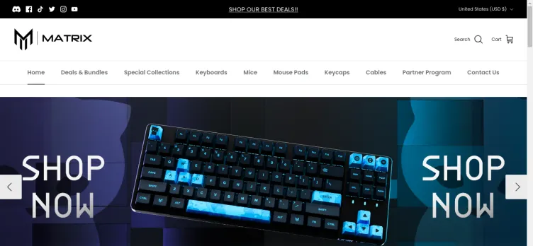 Screenshot Matrix Keyboards