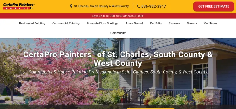 Screenshot CertaPro Painters of St Charles, South County, & West County
