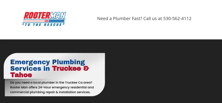 Screenshot A-Rooter-Man Plumbing, Sewer & Drain Cleaning Service