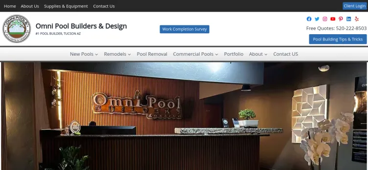 Screenshot Omni Pool Builders and Design
