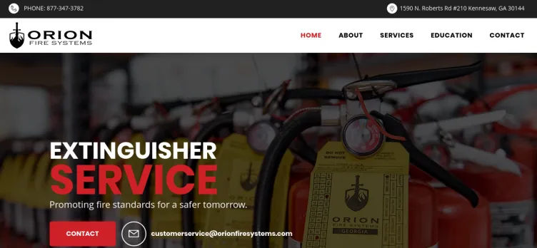 Screenshot Orion Fire Systems