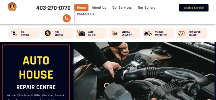 Screenshot Auto House Repair Centre