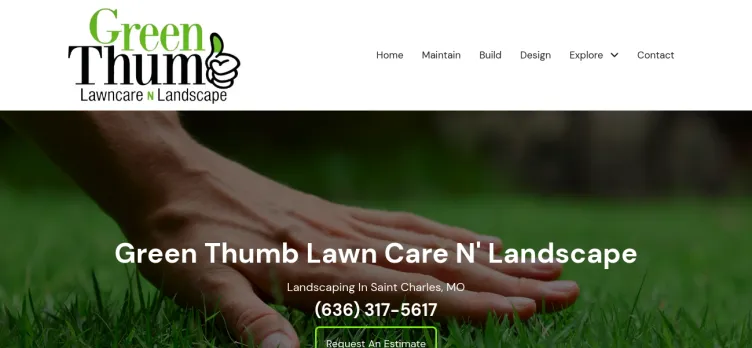 Screenshot Green Thumb Lawn Care N Landscape