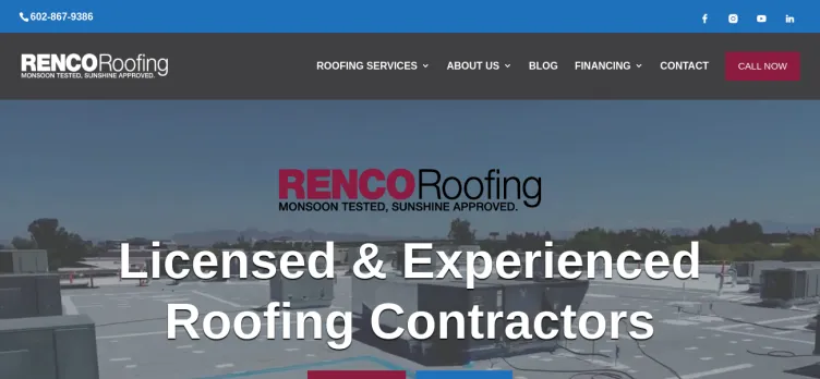 Screenshot Renco Roofing