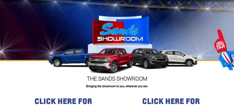 Screenshot Sands Chevrolet