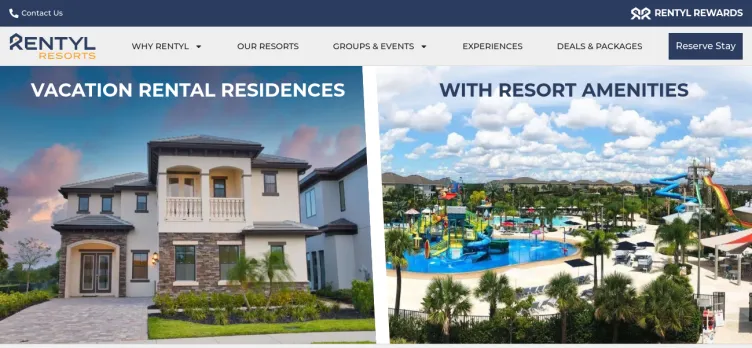 Screenshot Rentyl Resorts
