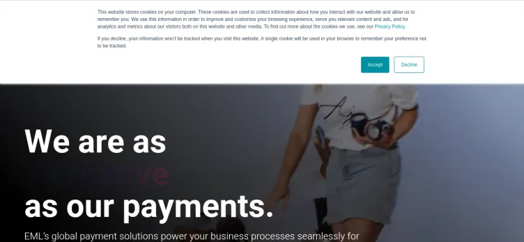 Screenshot EML Payments USA