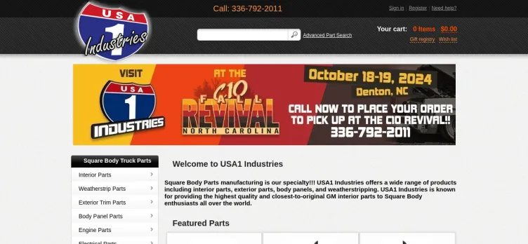 Screenshot USA1 Industries