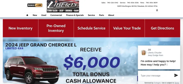 Screenshot Liberty Chrysler Jeep Dodge Ram