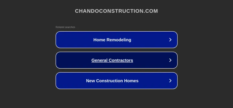 Screenshot Chando Construction