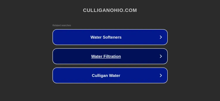 Screenshot Culligan Water Company of Ohio