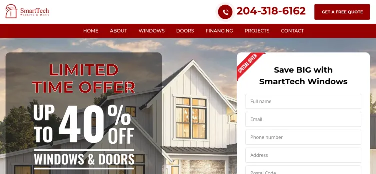 Screenshot SmartTech Window and Doors