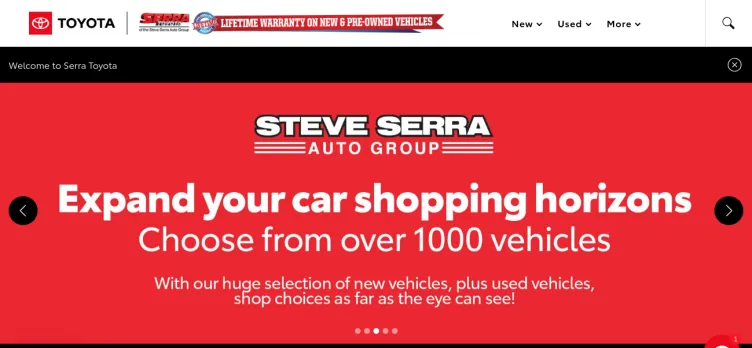 Screenshot Serra Toyota