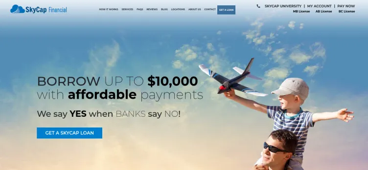 Screenshot SkyCap Financial