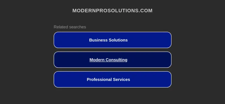 Screenshot Modern Pro Solutions Construction