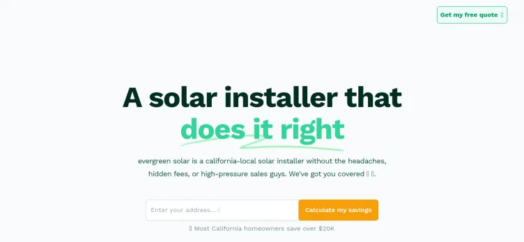 Screenshot EvergreenSolar