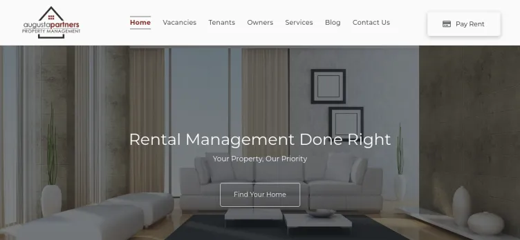 Screenshot Augusta Partners Property Management